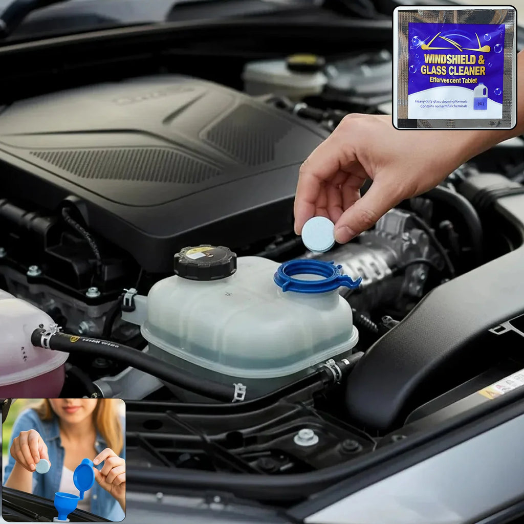 Car Windshield Cleaner Tablets – Effective Water-Repellent Formula- 10 tablets