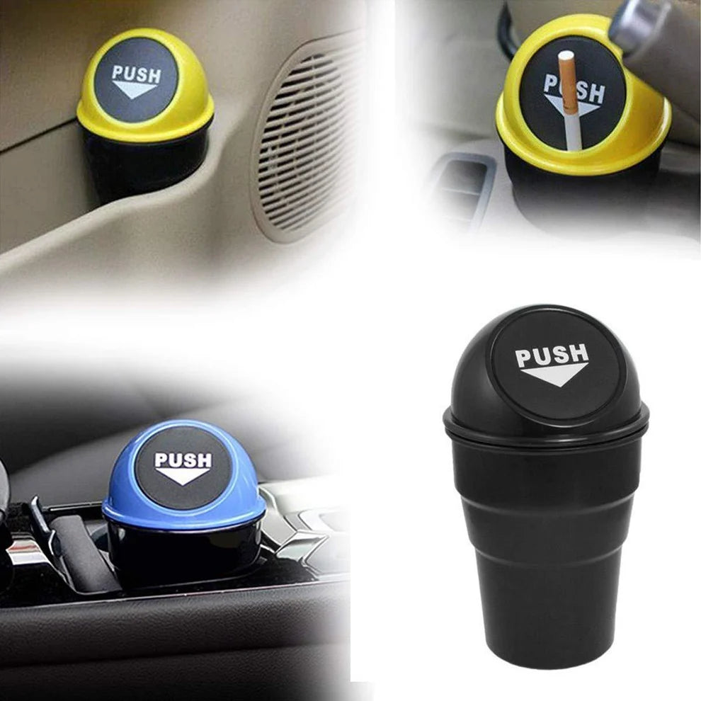 Car Dustbin – Portable Mini Trash Bin & Ashtray